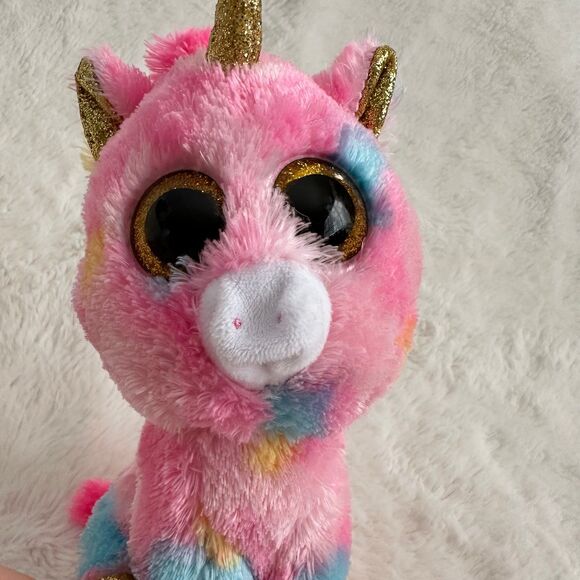 Ty Beanie Boo Babies Lot of 5 Fantasia Pinky Tabor Slick Pablo Stuffed Animal - Picture 4 of 8